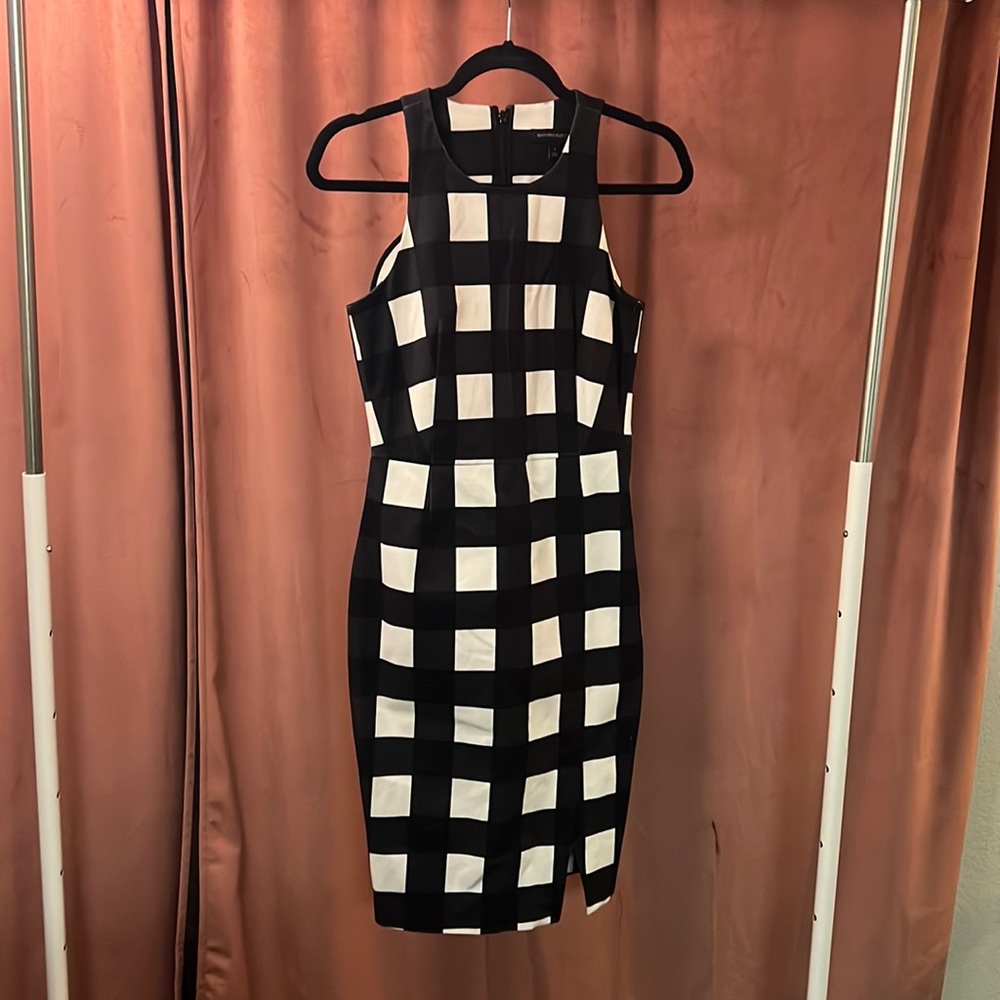 NEVER WORN Checkered B&W Professional Dress